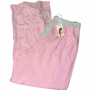 Pink Striped Pajama Pants